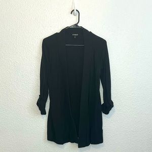 Express Size M Black 3/4 Sleeve Top
